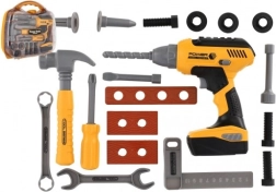 Sæt med børneværktøj og akkuboremaskine