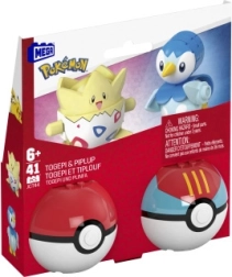 Poké Ball Mega Construx byggesæt med Togepi og Piplup