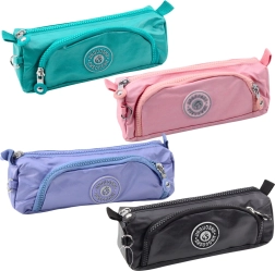 Skolepenalhus med to lommer og vedhæng