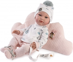 Realistisk babydukke med fuld vinylkrop - 42 cm