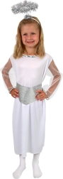 Børnekostume Engel med glorie og bælte