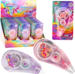 Korrektionsrulle Mus med enhjørningemotiv, lyserød/lilla