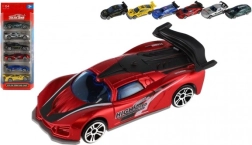 Sæt med 6 racerbiler – metal og plast, 8 cm, frihjul