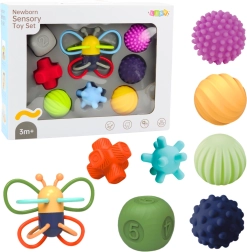 Sæt med bløde sensoriske bolde Edukativní Motýlek 8 stk.