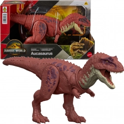 figur af dinosaur Jurassic World Rebirth Aucasaurus 32,5 cm – Wild Roar fra Mattel