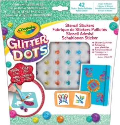 Crayola Glitter Dots – skabeloner til klistermærker