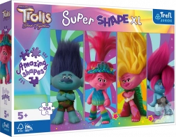 Trefl puslespil Super Shape XL Trolls: trollenes leg 104 brikker