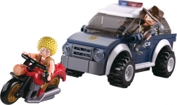 Sluban politi offroad og tyv på motorcykel