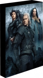 Lysende LED-billede Witcher 30 × 40 cm