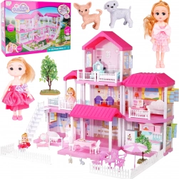 Dukkehus 3-i-1, højde 71 cm