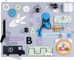 Træ-manipulations- og sanseplade 50 × 37,5 cm