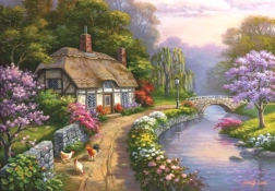 Puslespil Gården Willow Glen 260 brikker