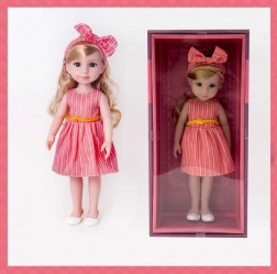 PLEJO-dukke i røde kjole