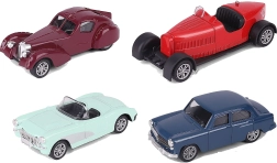 Retro-bil med tilbagestræk 10,5 cm