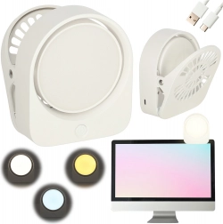 Trådløs klips natlæselampe – hvid