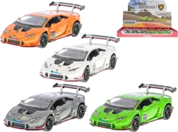 Metalmodel Lamborghini Huracán LP620-2 1:36 med pull-back, 12 cm