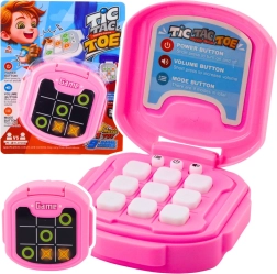 Elektronisk spil TIC TAC TOE, 9 tilstande, lyserød