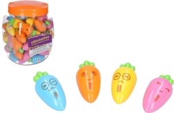 Blyantspidser formet som en gulerod