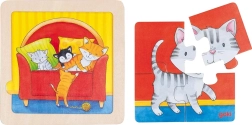 Træpuslespil kanin fra GOKI