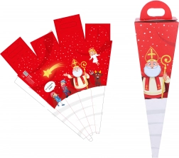 Kegle Sankt Nikolaus rød 50 cm