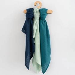 farvede bomuldsbleer New Baby 70 × 80 cm, 3 stk til drenge