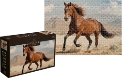 Puslespil Wild Horses: brun vild hest 1000 brikker