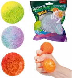 Antistress-klemmekugle med moset overflade 7,5 cm