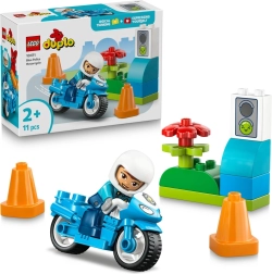 LEGO DUPLO blå politimotorcykel