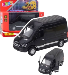 Metal varevogn med lys og lyd – sort