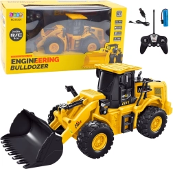 Fjernsyring RC bulldozer gul