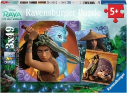 Puslespil RAVENSBURGER Raya og dragen 3×49 brikker