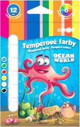 Temperafarver ocean world 6×12 ml sæt