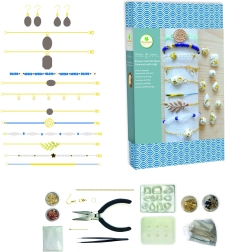 Fremstilling af cement smykker og armbånd med guldfolie