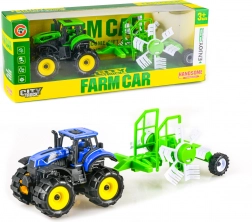 Traktor med svinghjul og anhænger