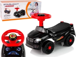 Løbecykel til børn med horn – sort