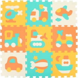 Skumpuslespil med transportmidler