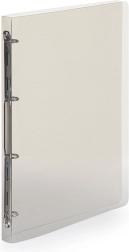 Ringbind PP A4 røgfarvet