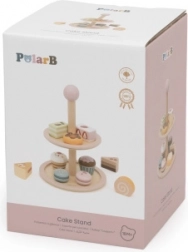 Træetagefad med små kager