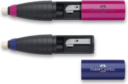 blyantspidser med viskelæder FABER-CASTELL, mix af farver