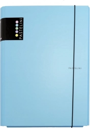 3-klaps laminerede mapper med elastik Pastelini – Blå