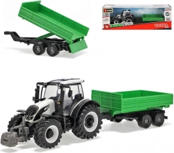 metaltraktor med trailer VALTRA N174 – tippevogn (10 cm) fra Bburago