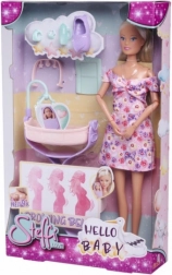 Panenko Steffi Love Hello Baby med voksende mave og baby