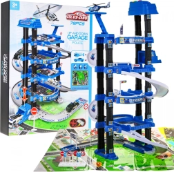 mega politiparkeringshus med elevator og legeunderlag