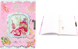 Dagbog med ballerina med lås