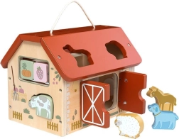 Montessori-bondegårdshus i træ fra Baby Mix