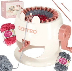 Rund strikkemaskine med 22 nåle og garnsæt