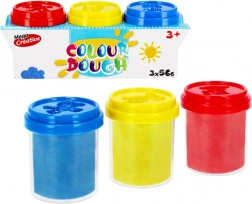 sæt med farvet modellervoks