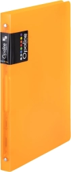 Ringbind A4 i polypropylen, 4 ringe, orange