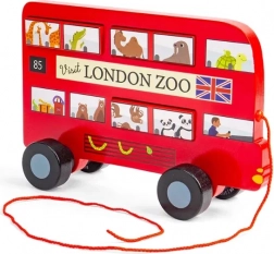 Træks legetøj London bus i træ Bigjigs Toys