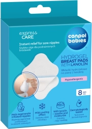 Hydrogel helende brystpuder med lanolin CANPOL babies, 8 stk